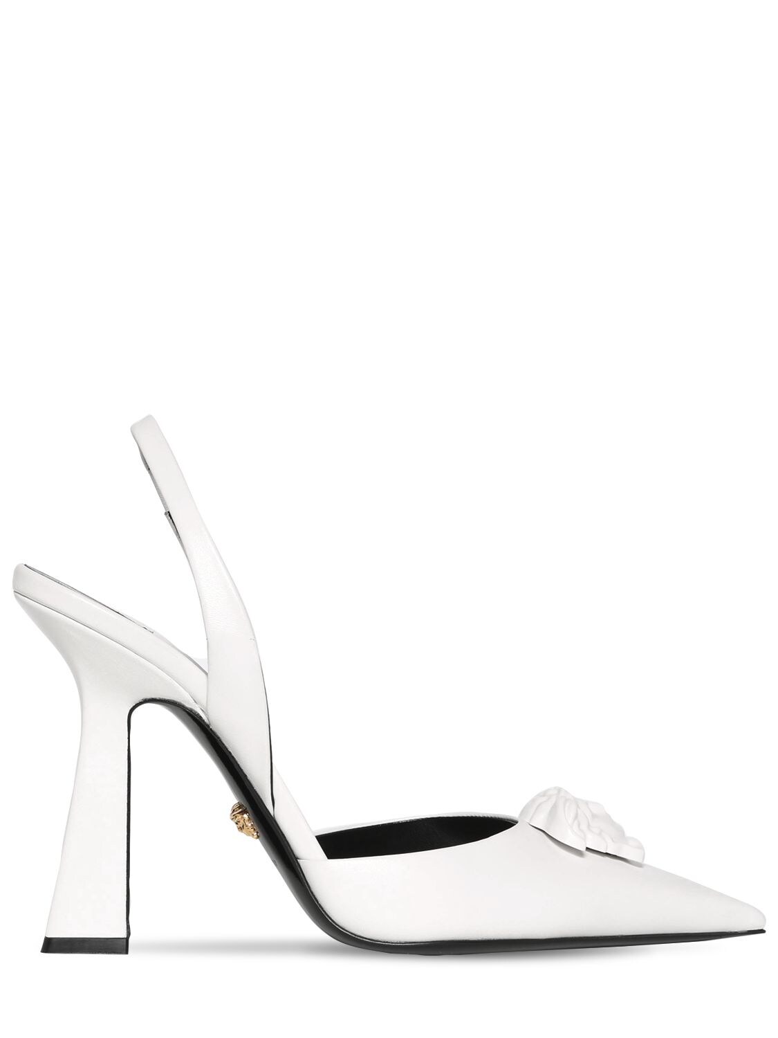 versace white pumps