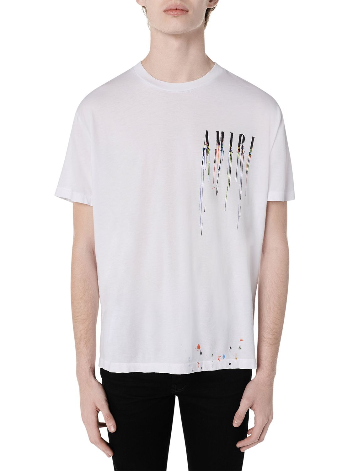 Amiri Paint Drip Core Logo T-Shirt White