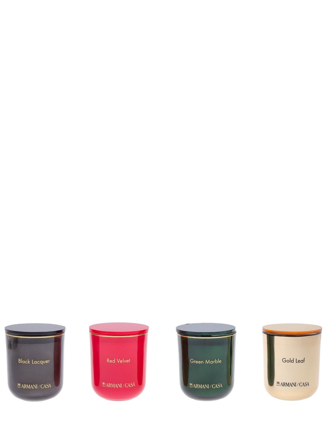Armani/casa Pegaso Set Of 4 Mini Scented Candles In Multicolor