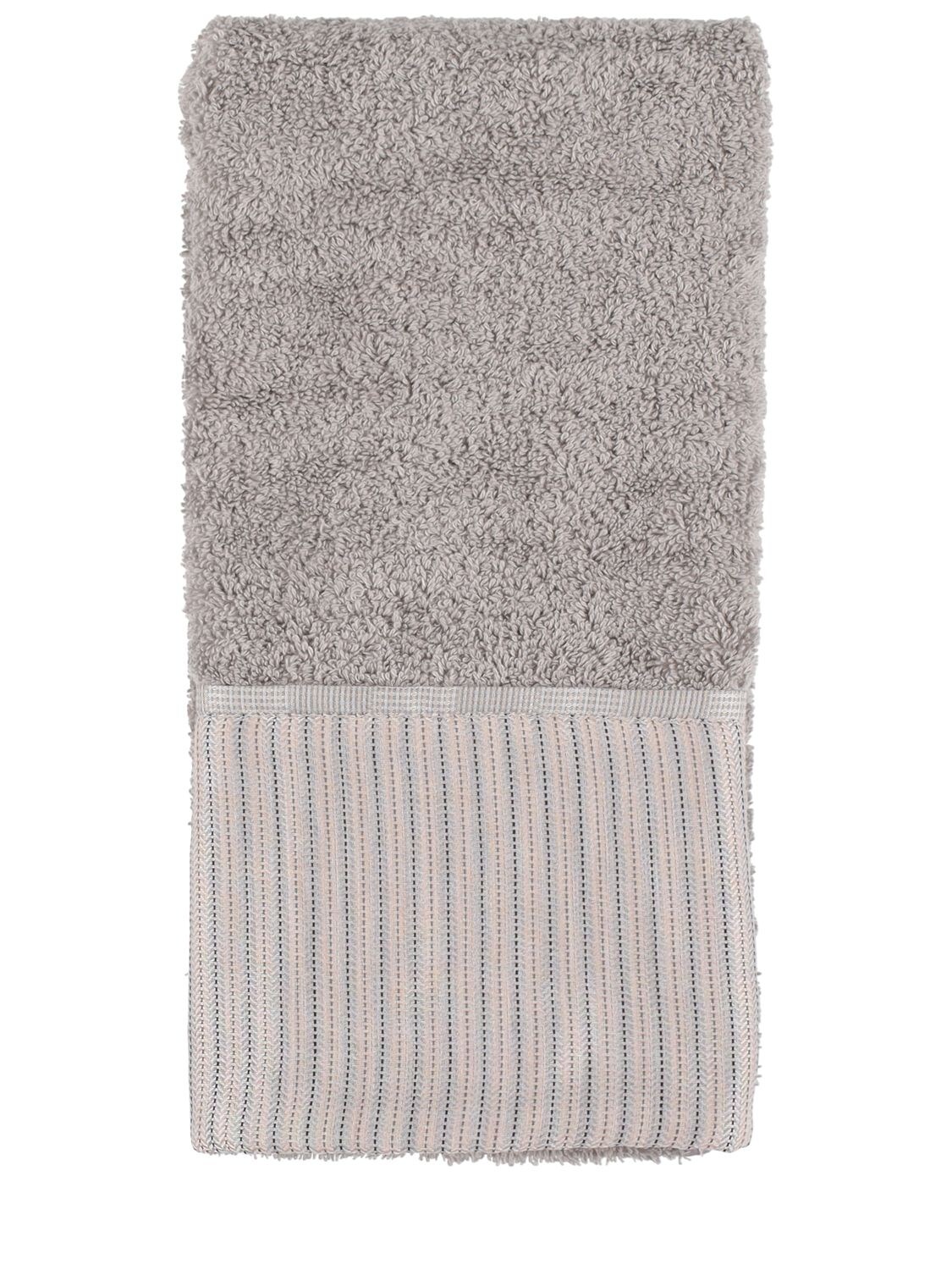 Shop Armani/casa Petty Set Of 2 Cotton Towels In Perla