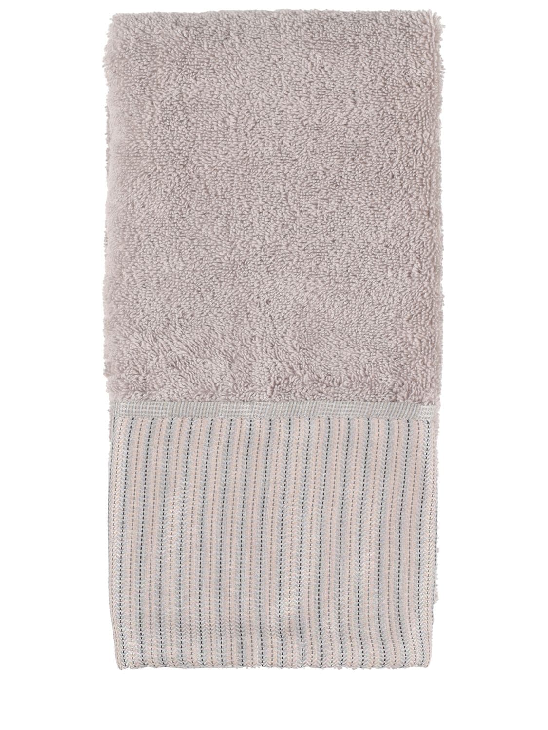 Shop Armani/casa Petty Set Of 2 Cotton Towels In Tortora