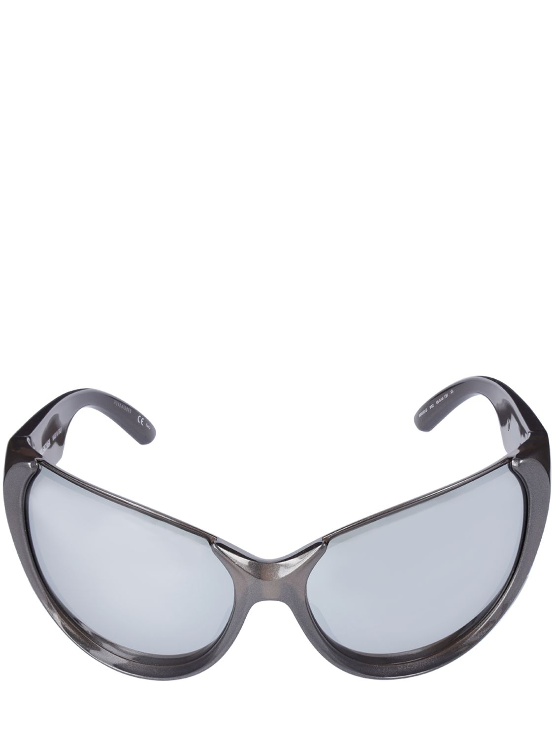 Balenciaga Xpander Acetate Sunglasses In Mirror Silver ModeSens