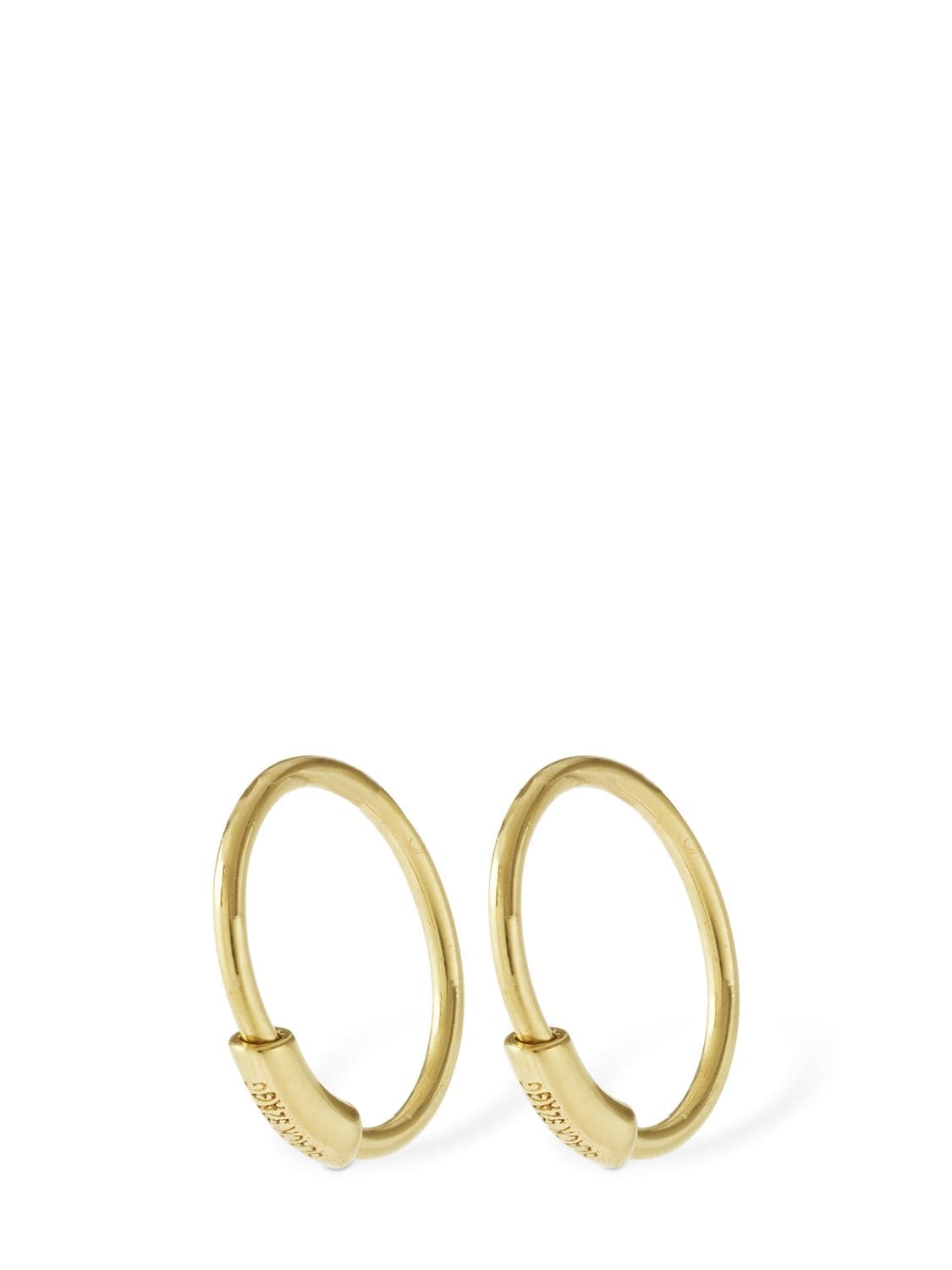 Shop Maria Black Basic 8 Hoop Earrings In Gold