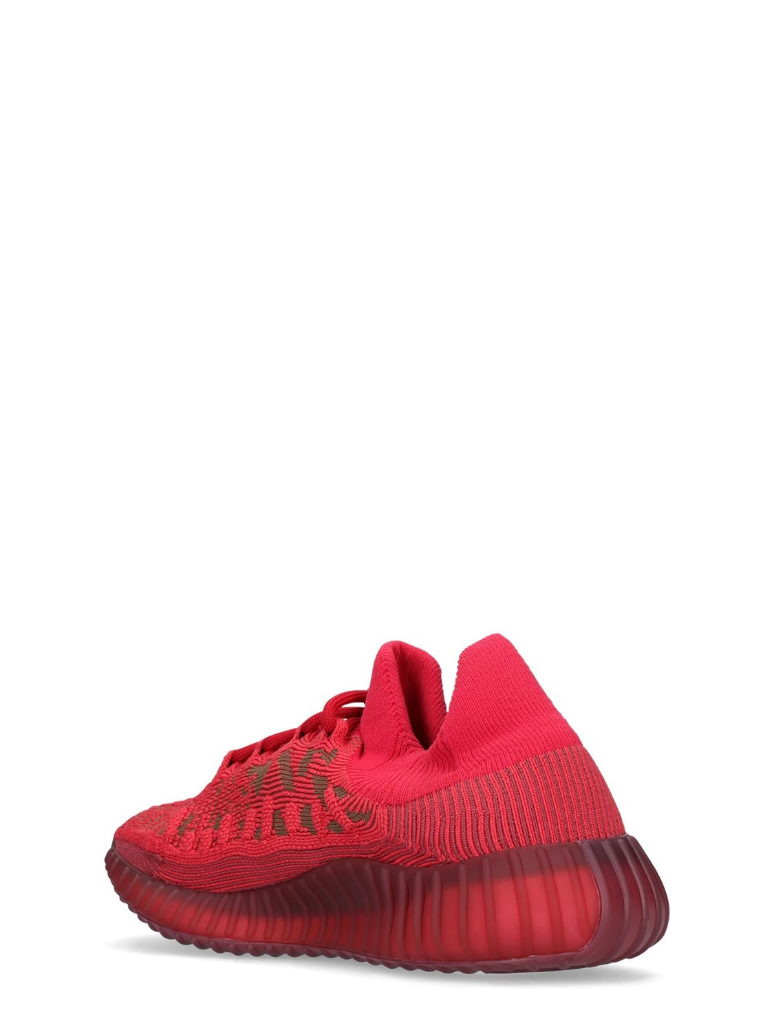 Shop Yeezy 350v2 Cmpct Sneakers In Slate Red