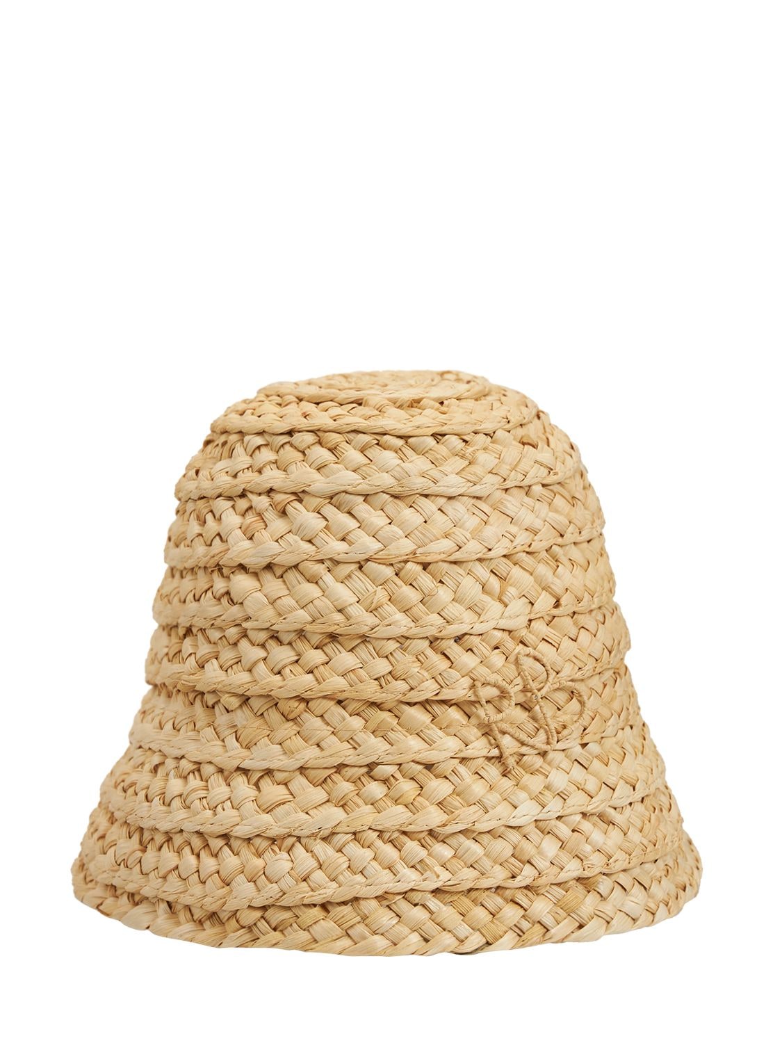 Shop Ruslan Baginskiy Straw Cloche Hat In Natural Straw