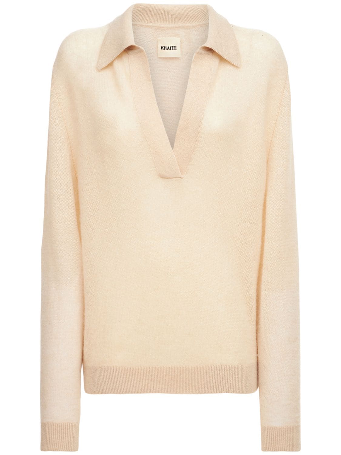 Khaite - Jo stretch cashmere sweater - Ivory | Luisaviaroma