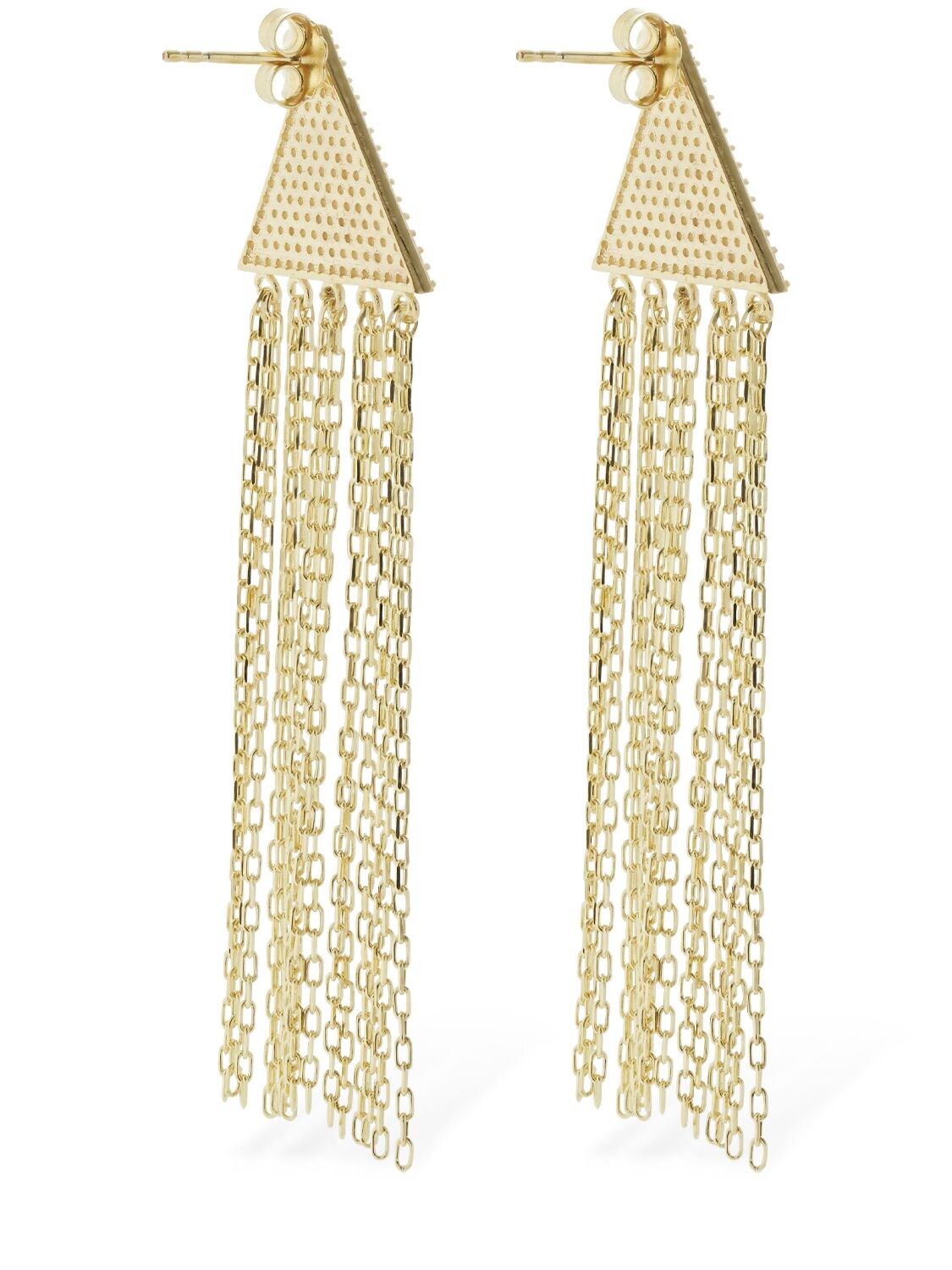 Shop Talita Break Free Cubic Zirconia Drop Earrings In Gold,crystal