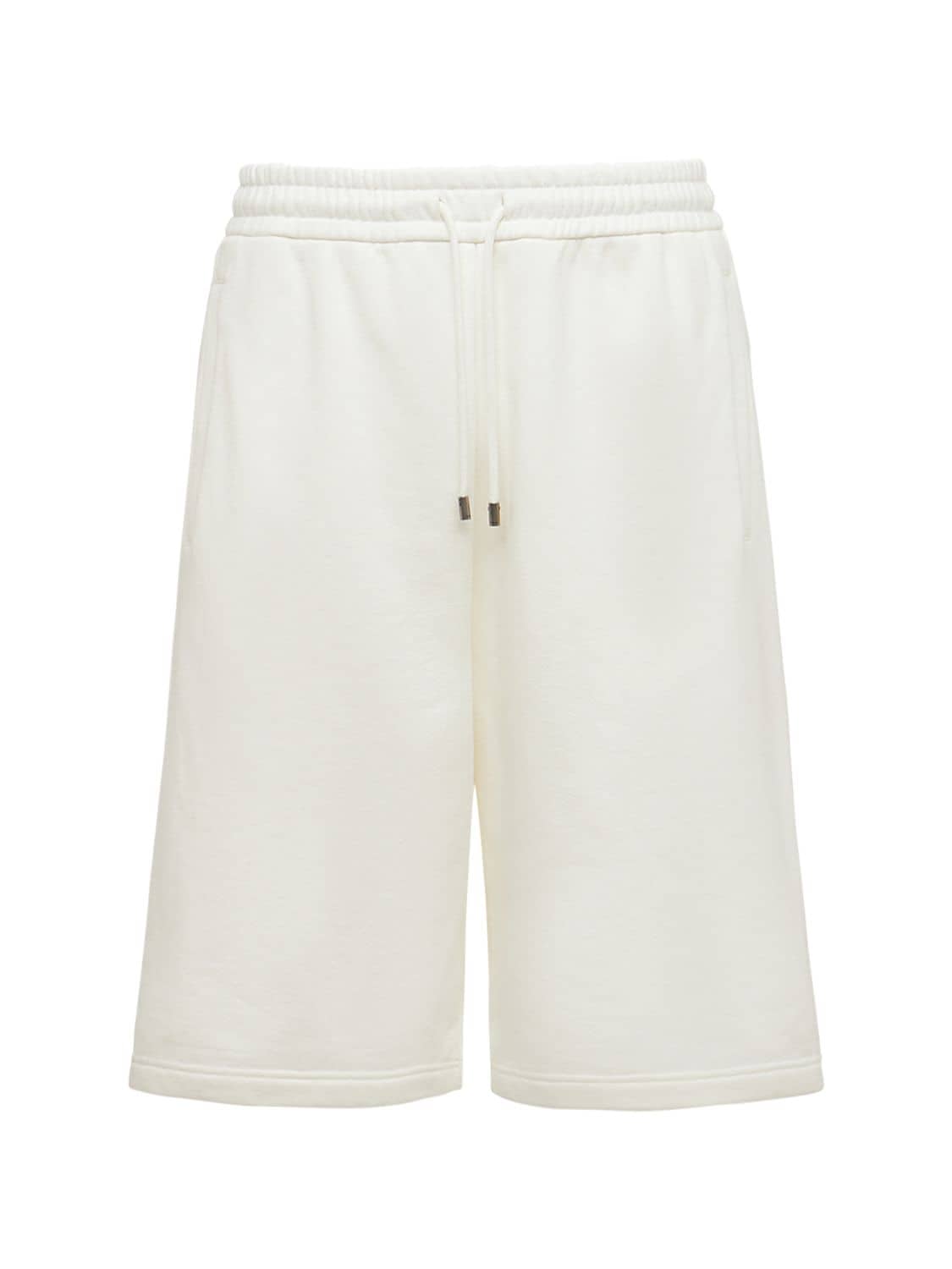 Gucci - Logo cotton bermuda shorts - Ivory | Luisaviaroma