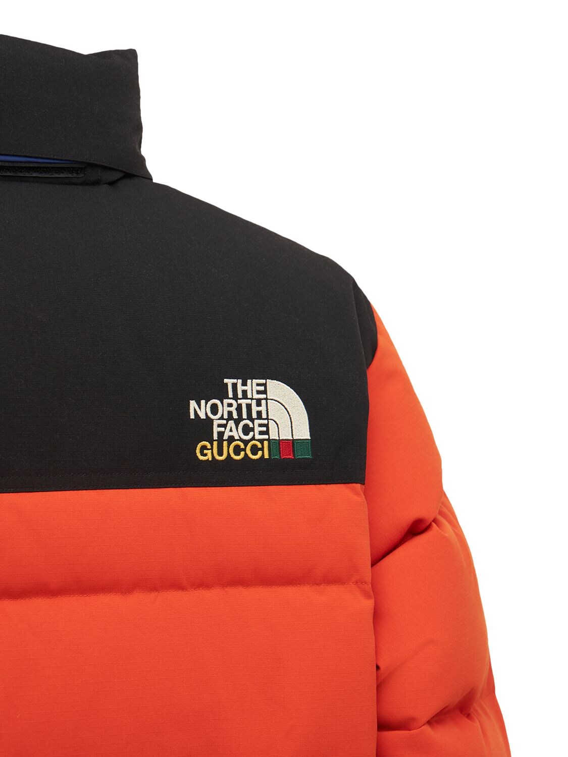 Gucci Orange & Black The North Face Edition Down Techno Jacket for Men