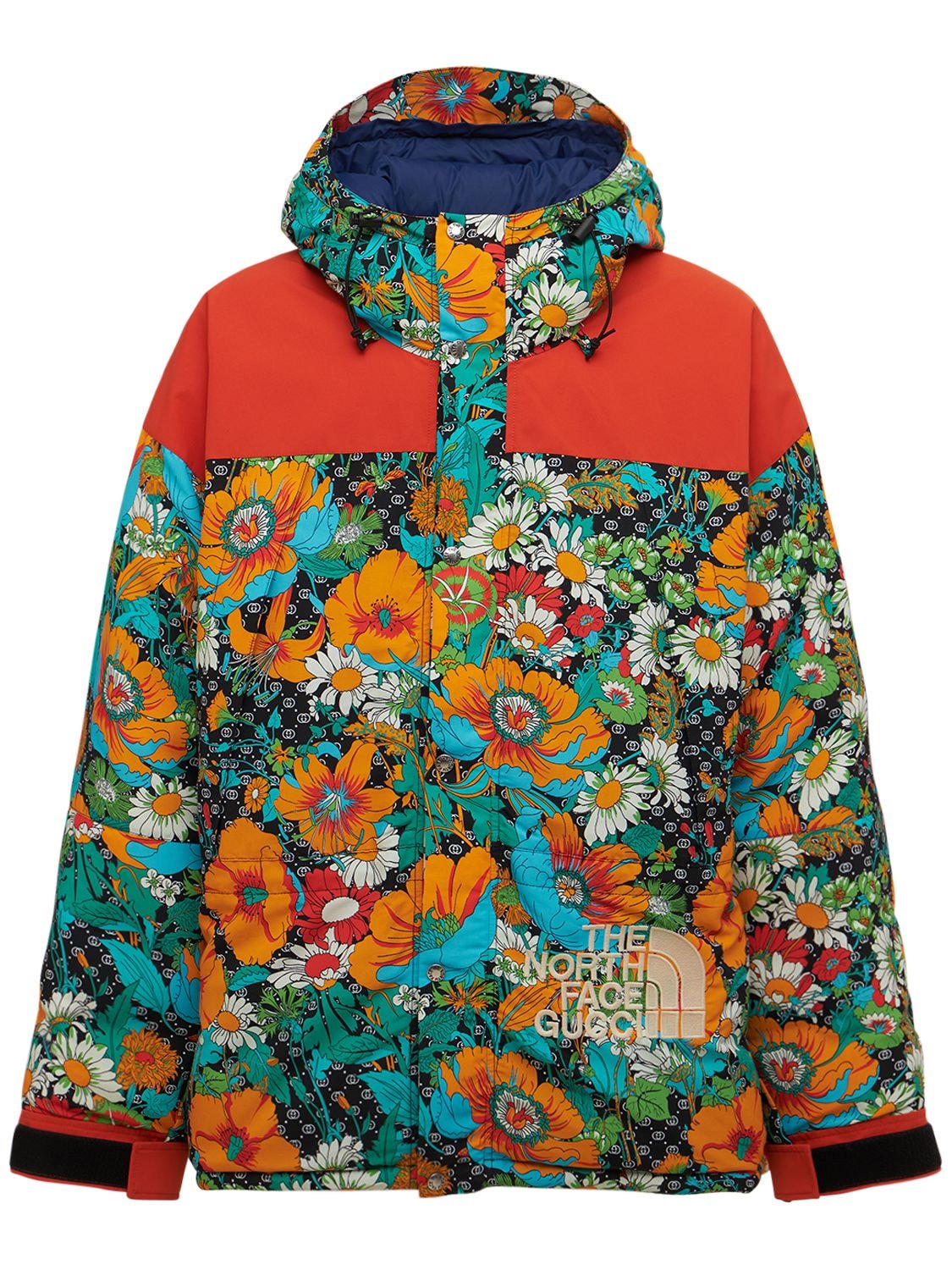 X The North Face Gg Floral Down Jacket