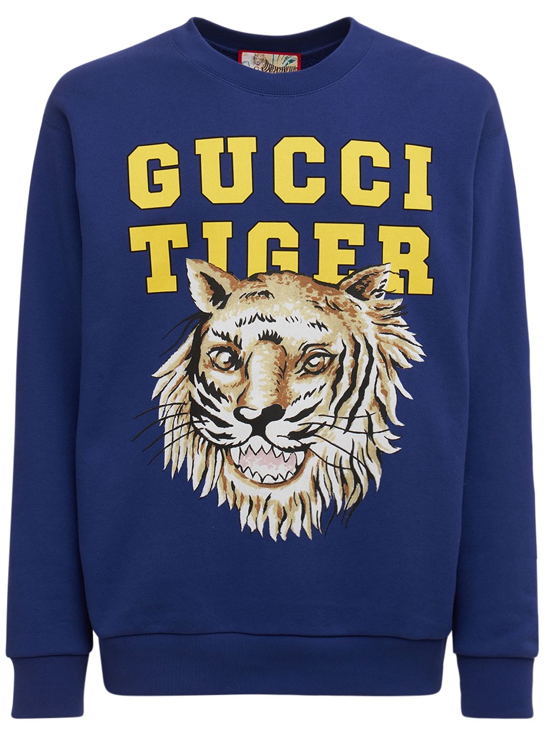 Tiger Felted Cotton Sweatshirt