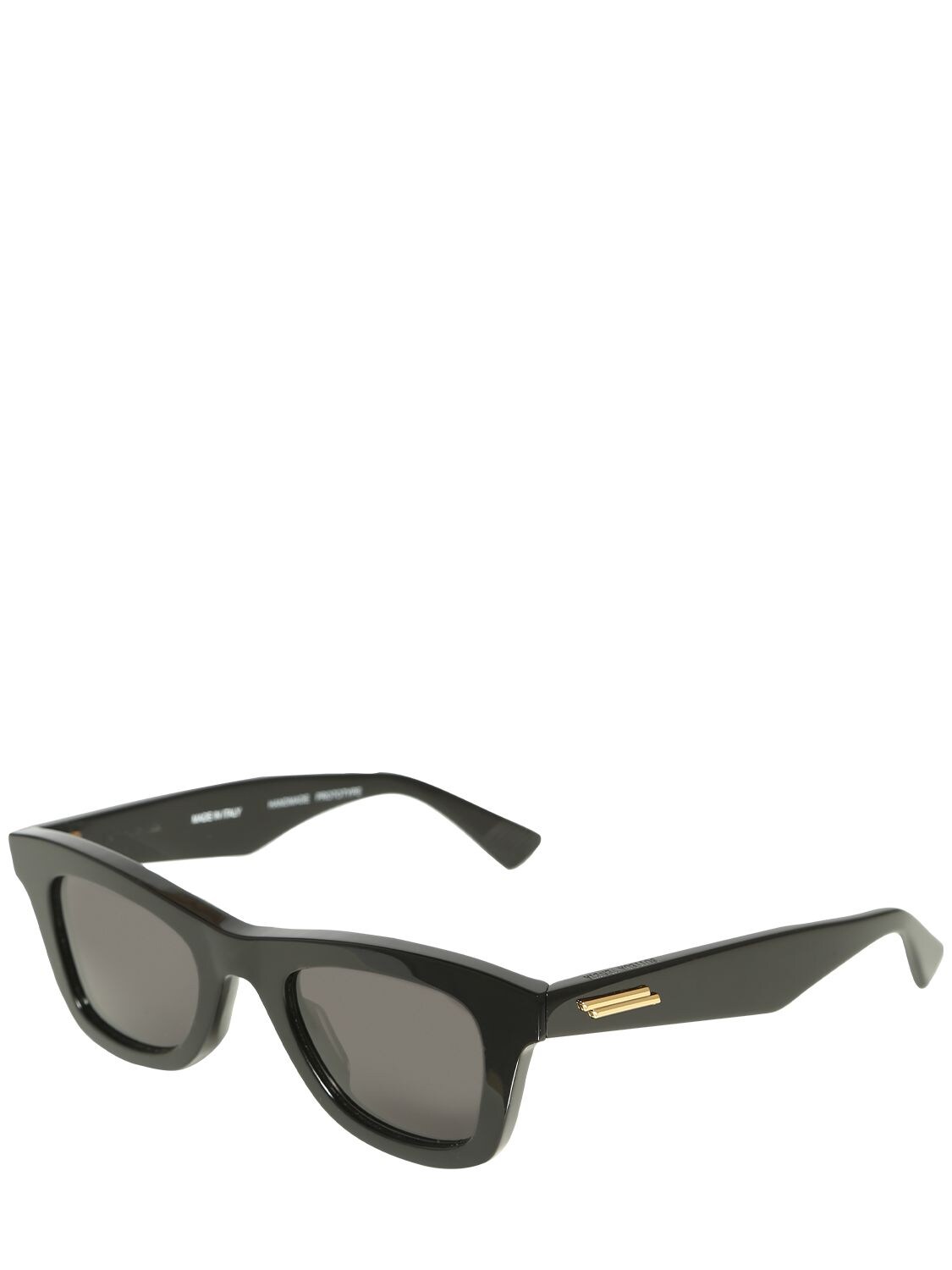 Shop Bottega Veneta Bv1147s Squared Acetate Sunglasses In Black