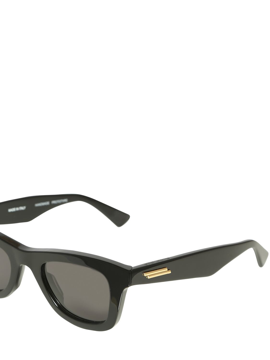 Shop Bottega Veneta Bv1147s Squared Acetate Sunglasses In Black