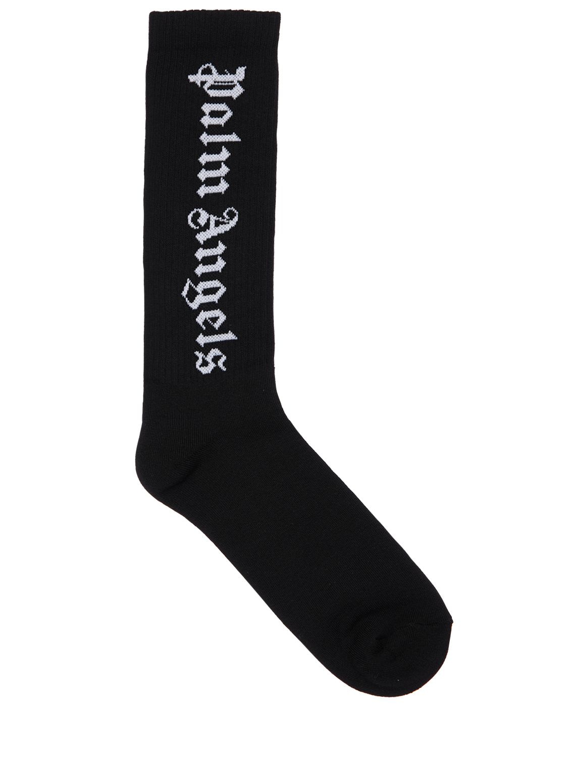 Vertical Logo Cotton Socks