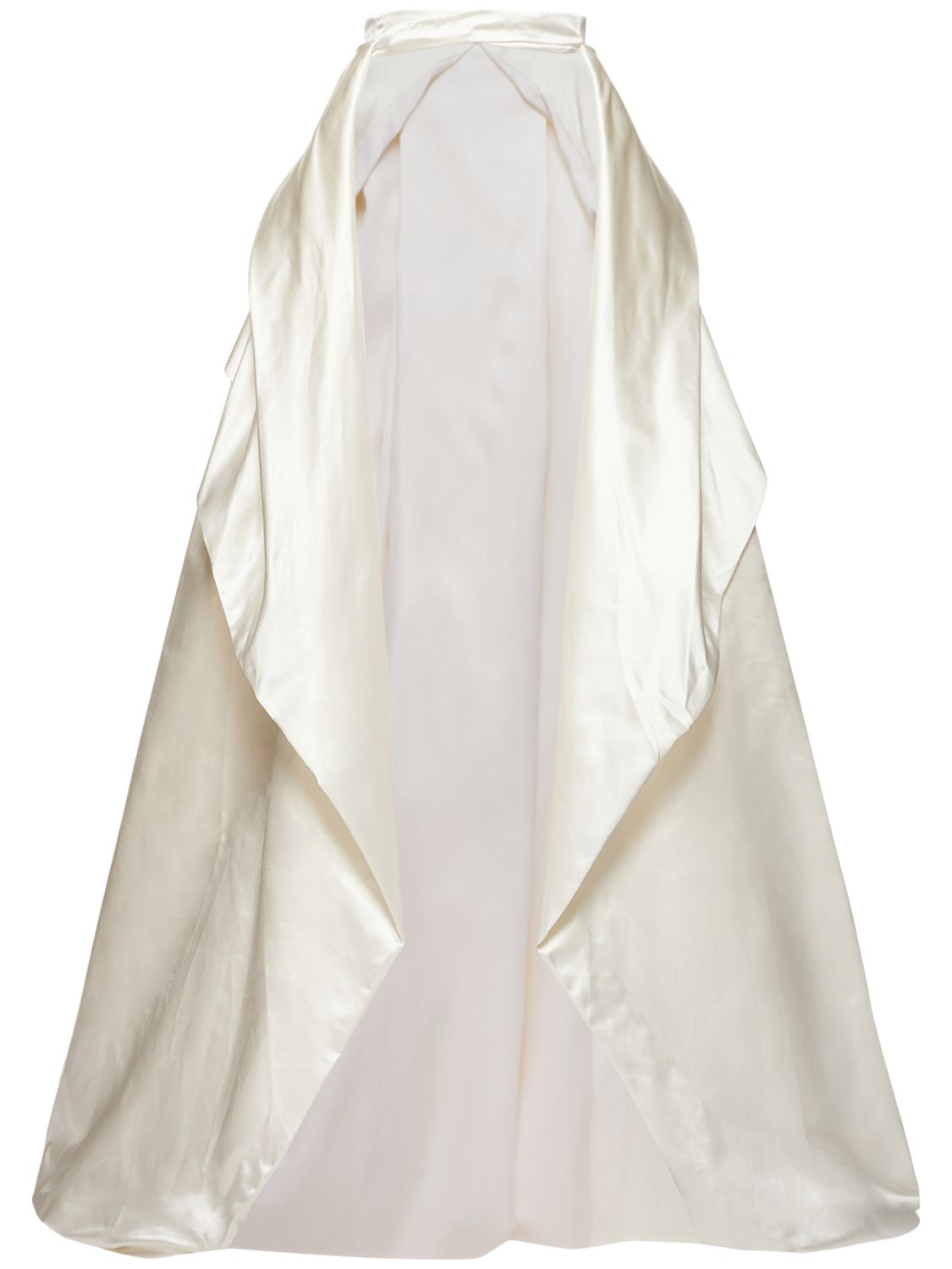 Vivienne Westwood Diva Silk Duchesse Skirt Train In Ivory
