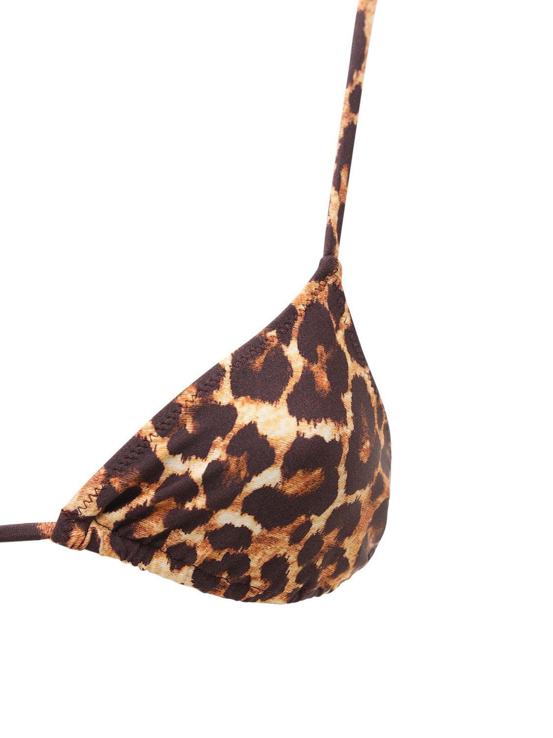 Shop Tropic Of C Equator Tech Bikini Top In Leopard