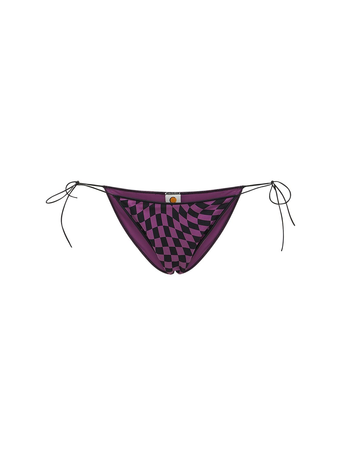 Tropic Of C The C Low Rise Bikini Bottoms In Black,purple