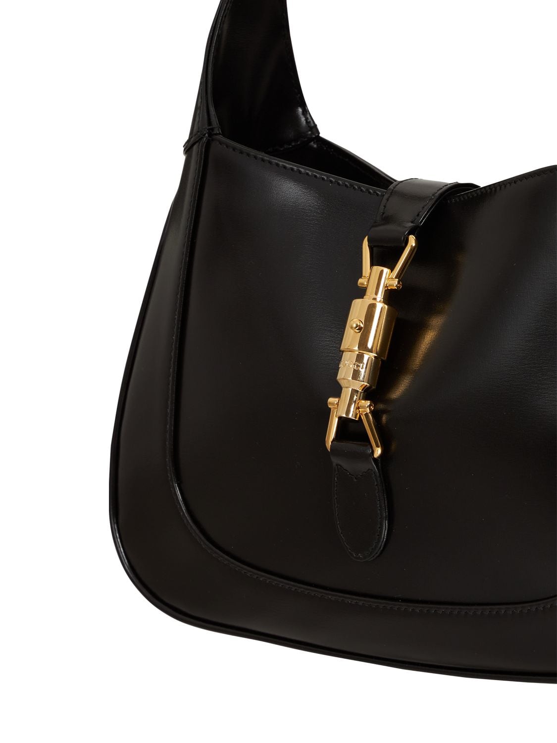 Shop Gucci Small Jackie 1961 Leather Shoulder Bag In Black