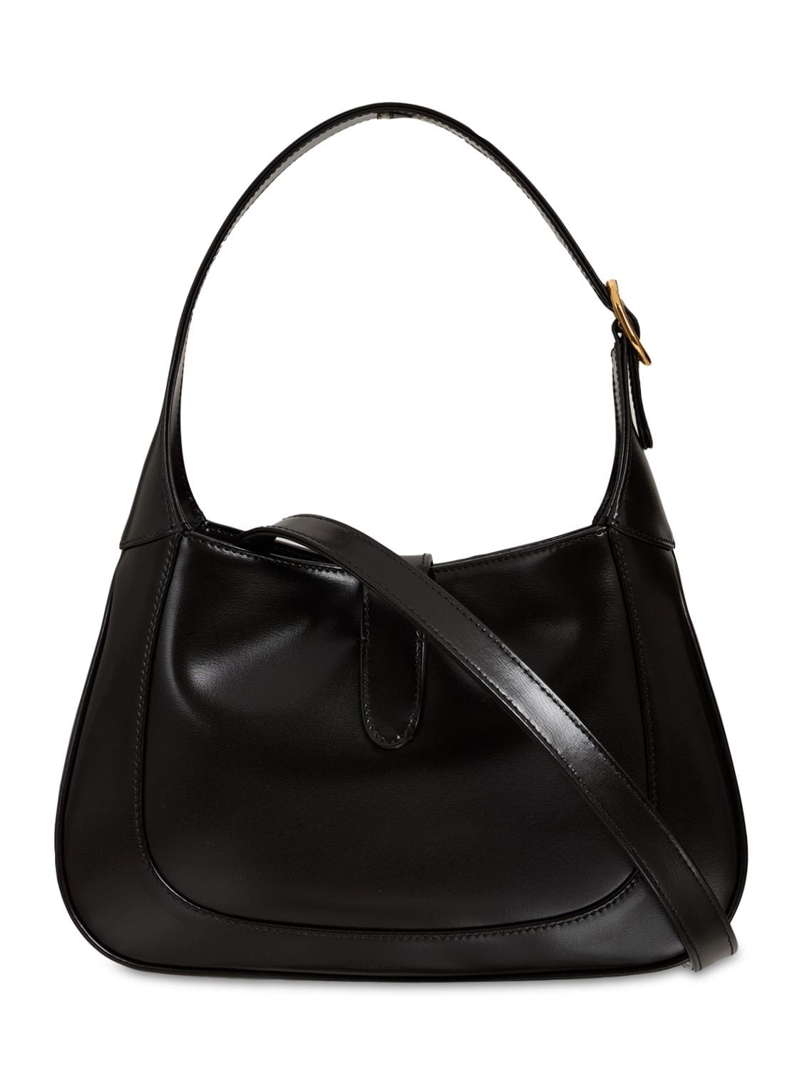 Shop Gucci Small Jackie 1961 Leather Shoulder Bag In Black