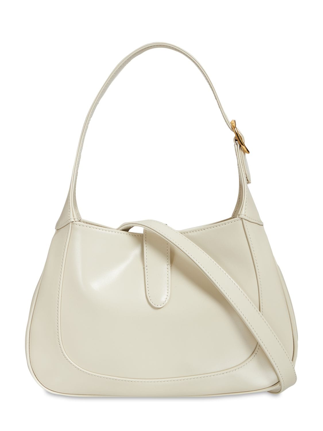 Shop Gucci Small Jackie 1961 Leather Shoulder Bag In Mystic White