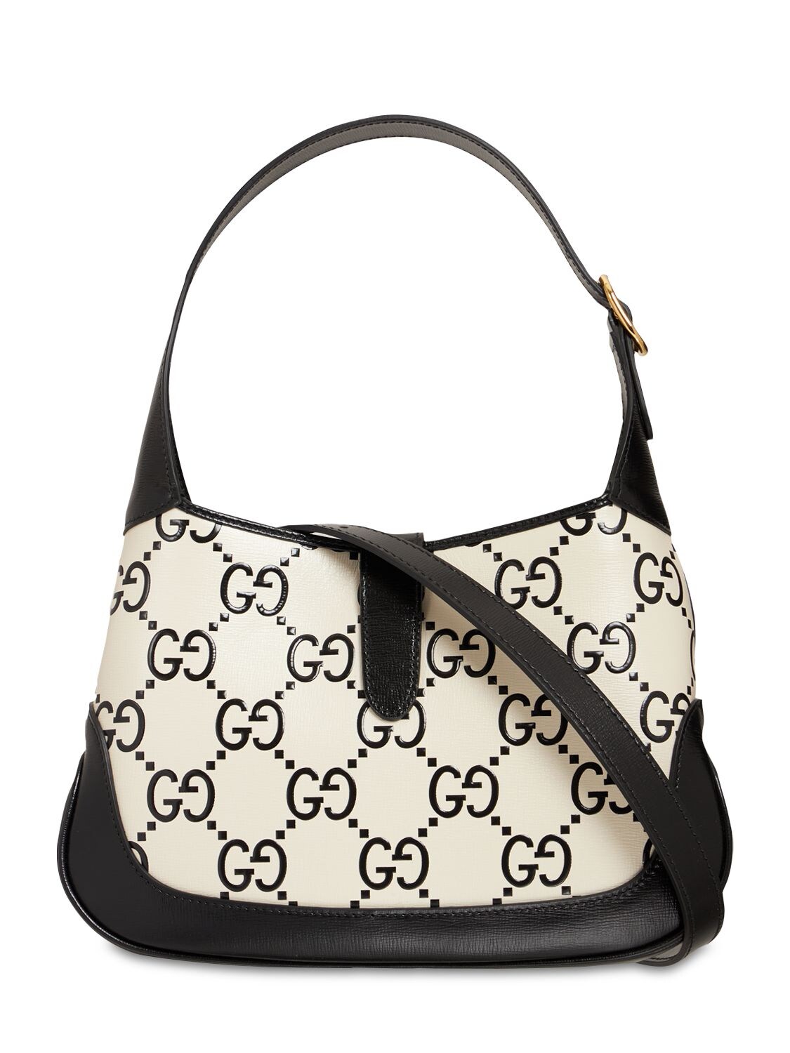 Gucci Black White GG Small Jackie 1961 Bag