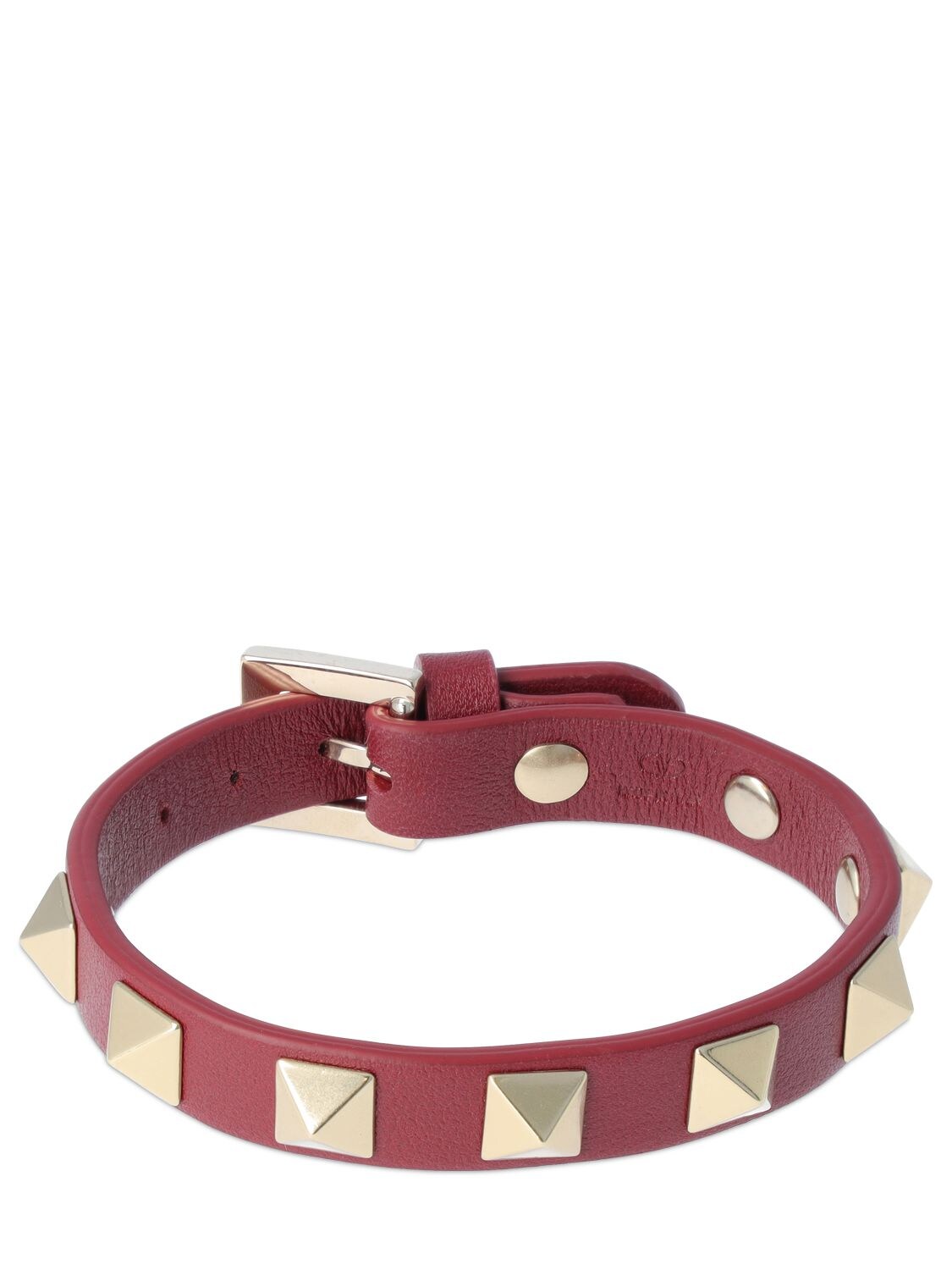 Rockstud Leather Belt Bracelet