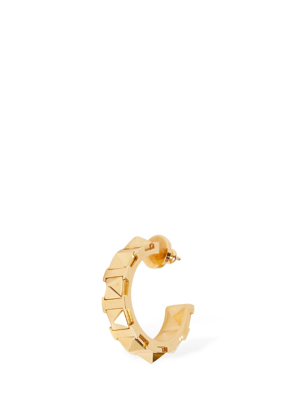 Valentino Garavani Rockstud Hoop Earrings In Gold
