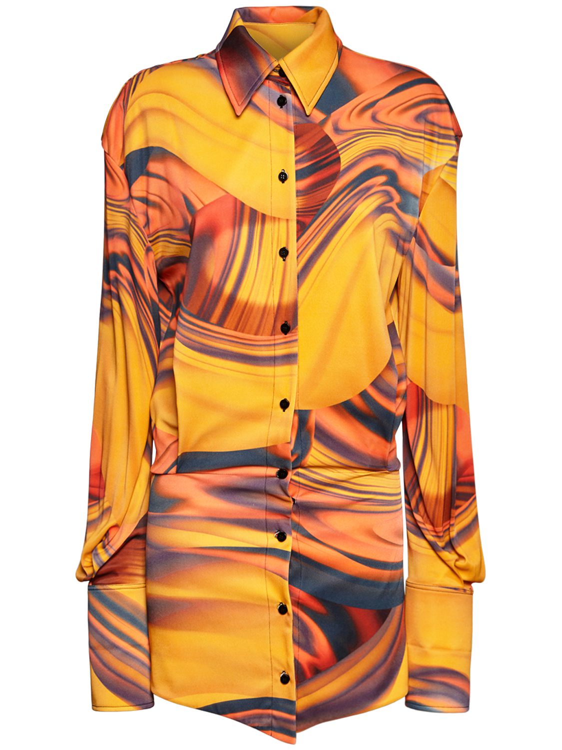 Silvye mirage viscose jersey mini dress 