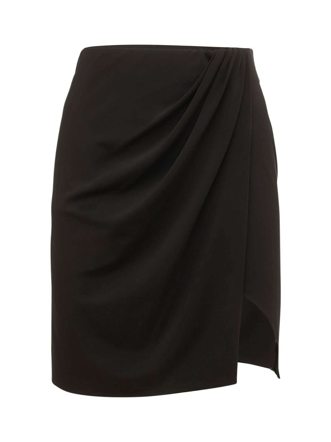 THE ANDAMANE Gabrielle Viscose Jersey Mini Wrap Skirt