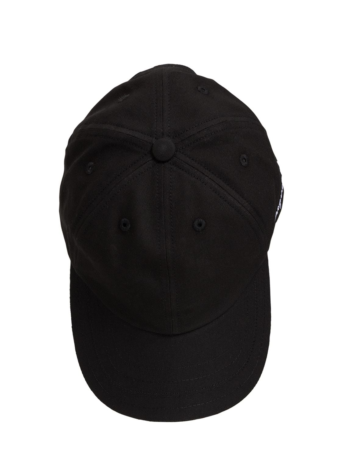 Shop Jacquemus La Casquette Cotton Canvas Baseball Hat In Black