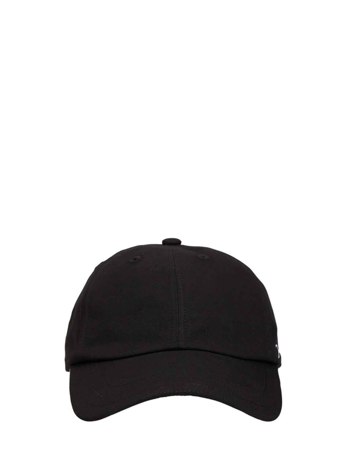 Shop Jacquemus La Casquette Cotton Canvas Baseball Hat In Black