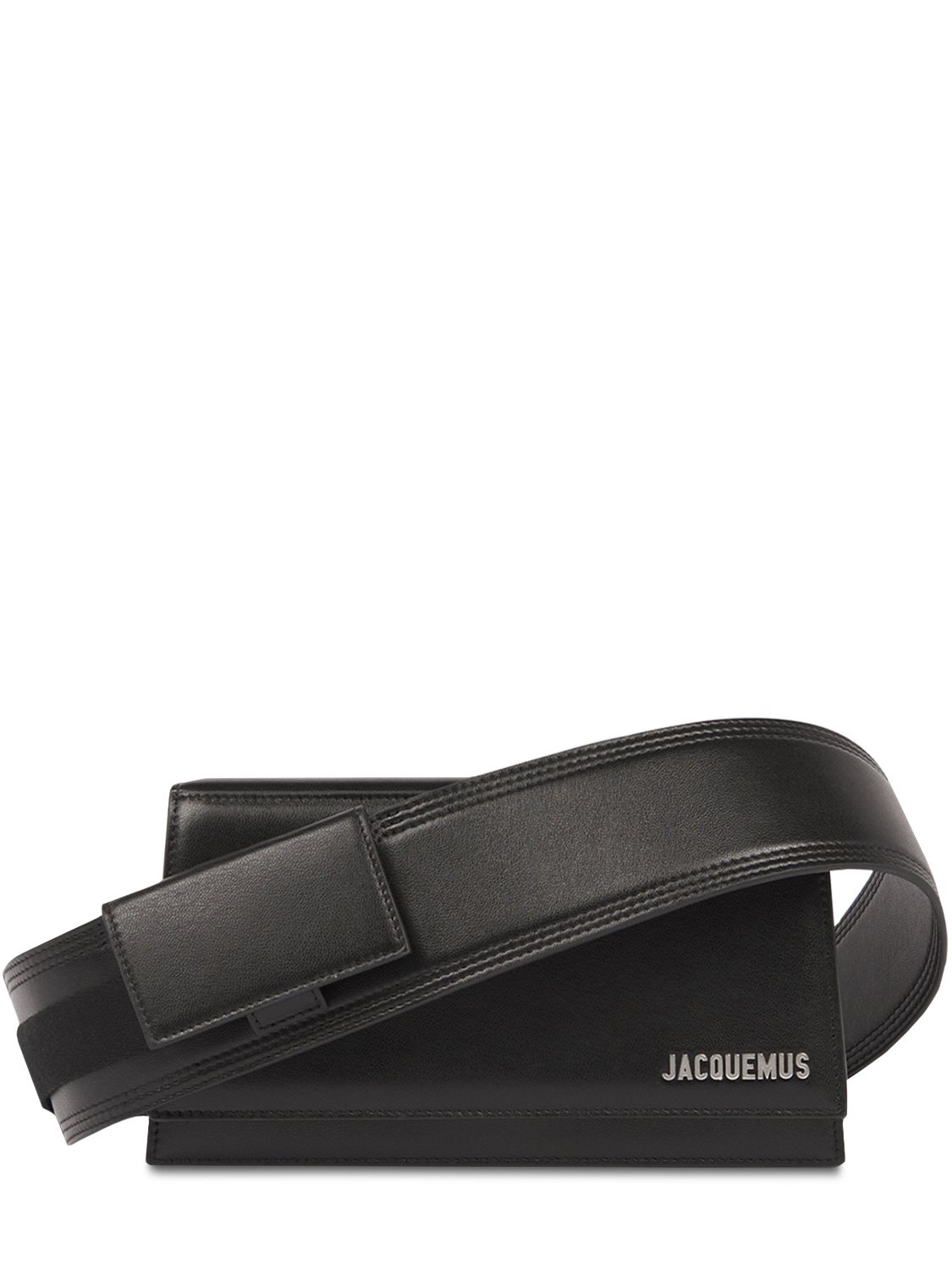 Jacquemus Le Bambino Leather Crossbody Bag In Black ModeSens