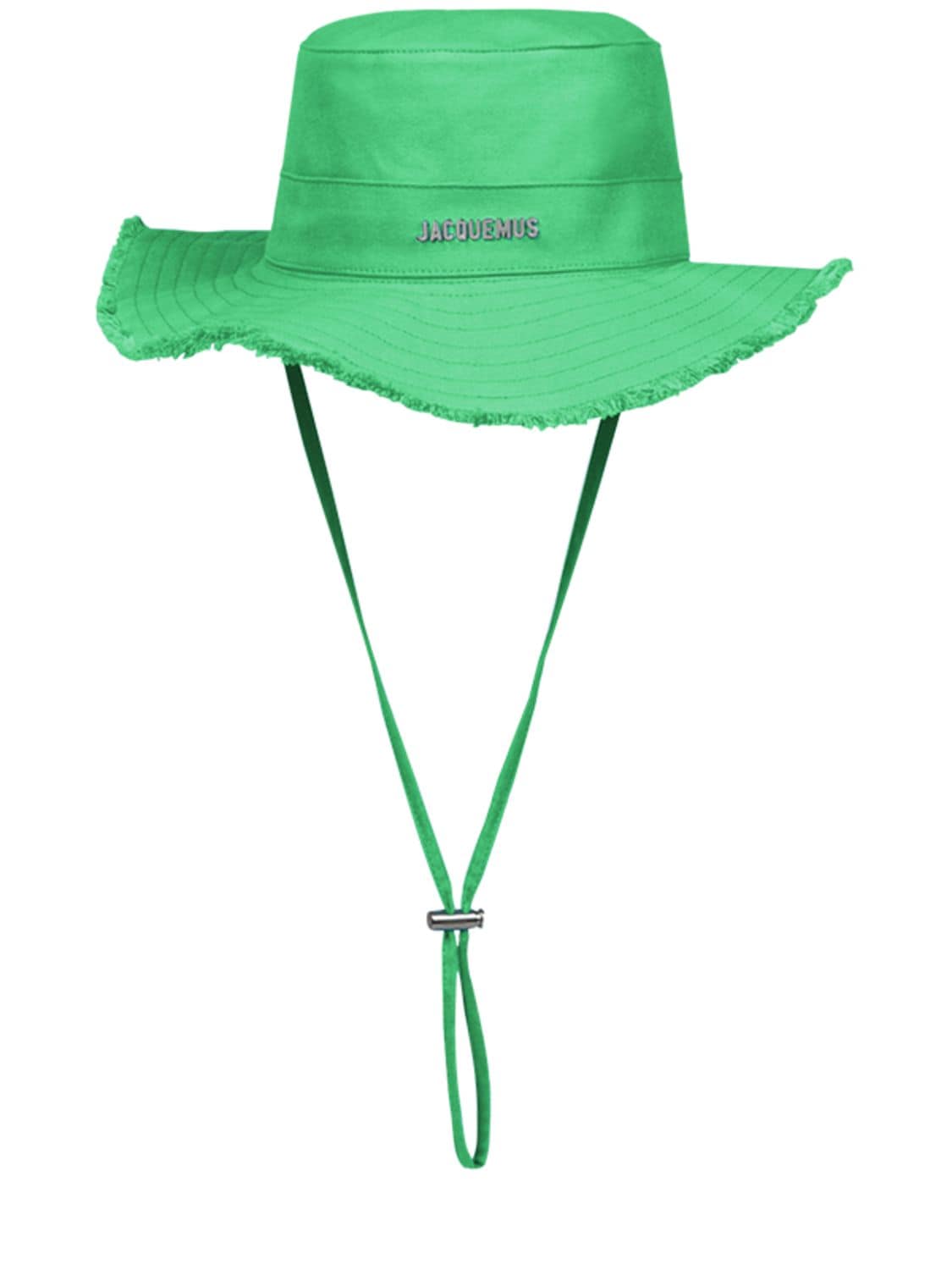 Jacquemus Le Bob Artichaut Canvas Bucket Hat In Green