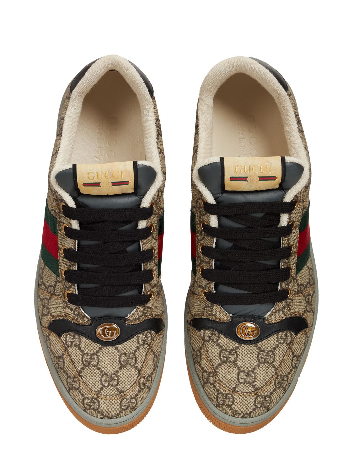 Shop Gucci Screener Gg Supreme Canvas Sneakers In Beige