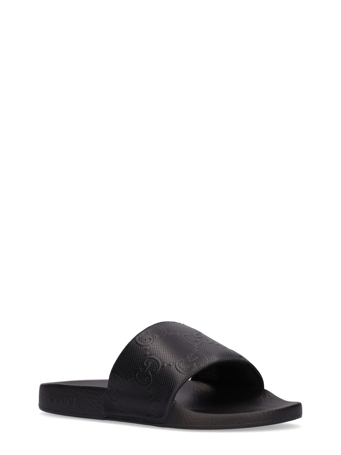 Shop Gucci Demetra Slide Sandals In Black