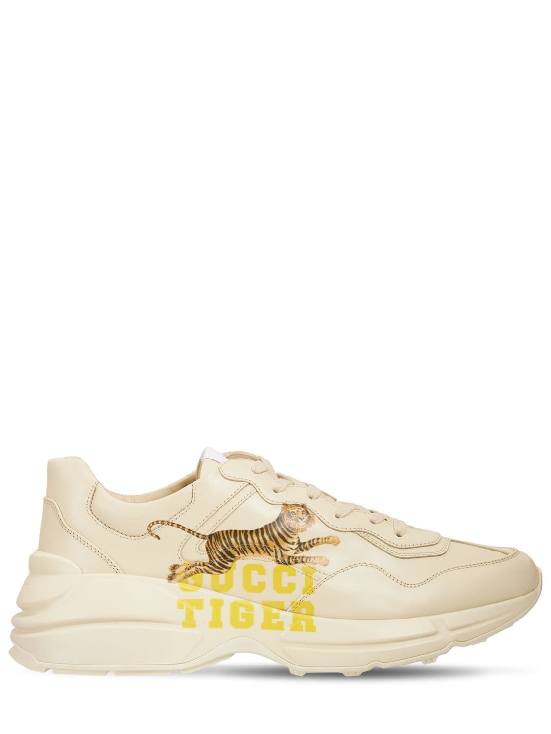 Gucci Tiger Rhyton Leather Sneakers
