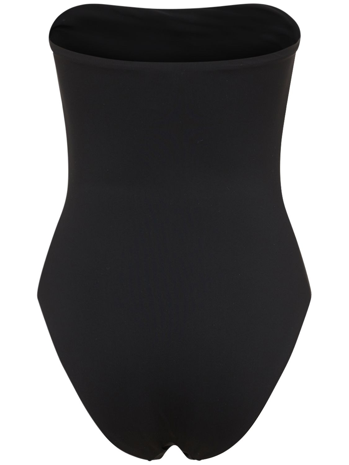 Shop Lido Sedici Strapless One Piece Swimsuit In Black