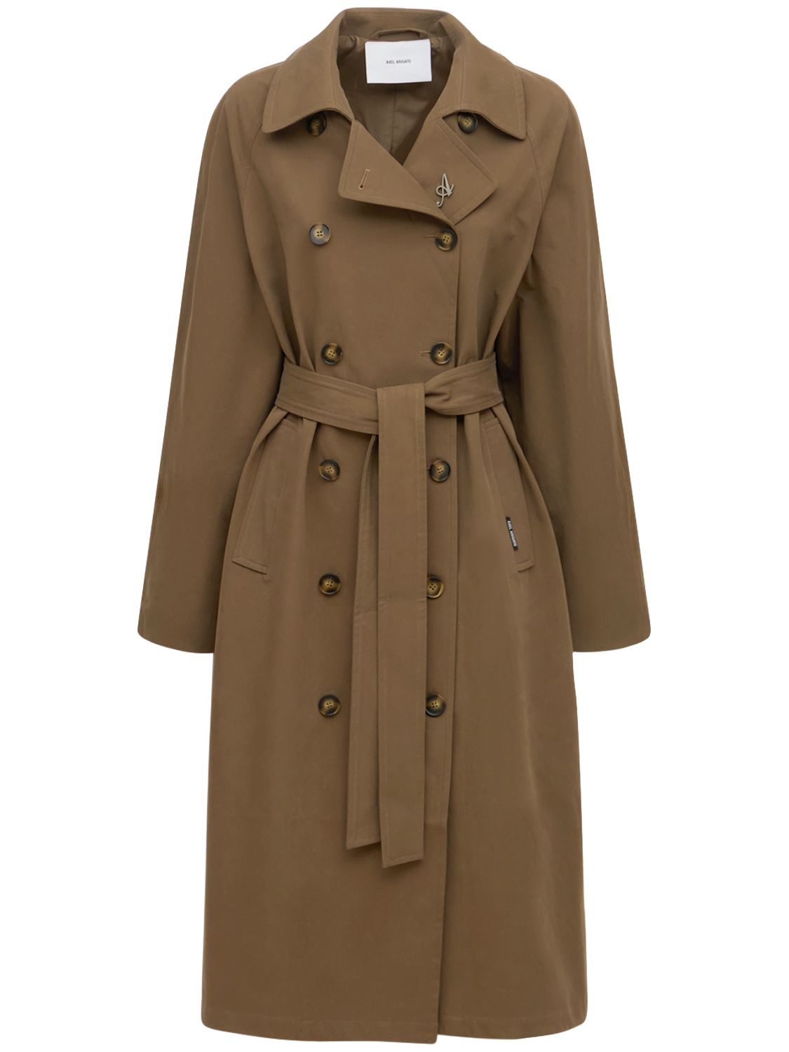 Axel Arigato Globe Trench Coat In Brown