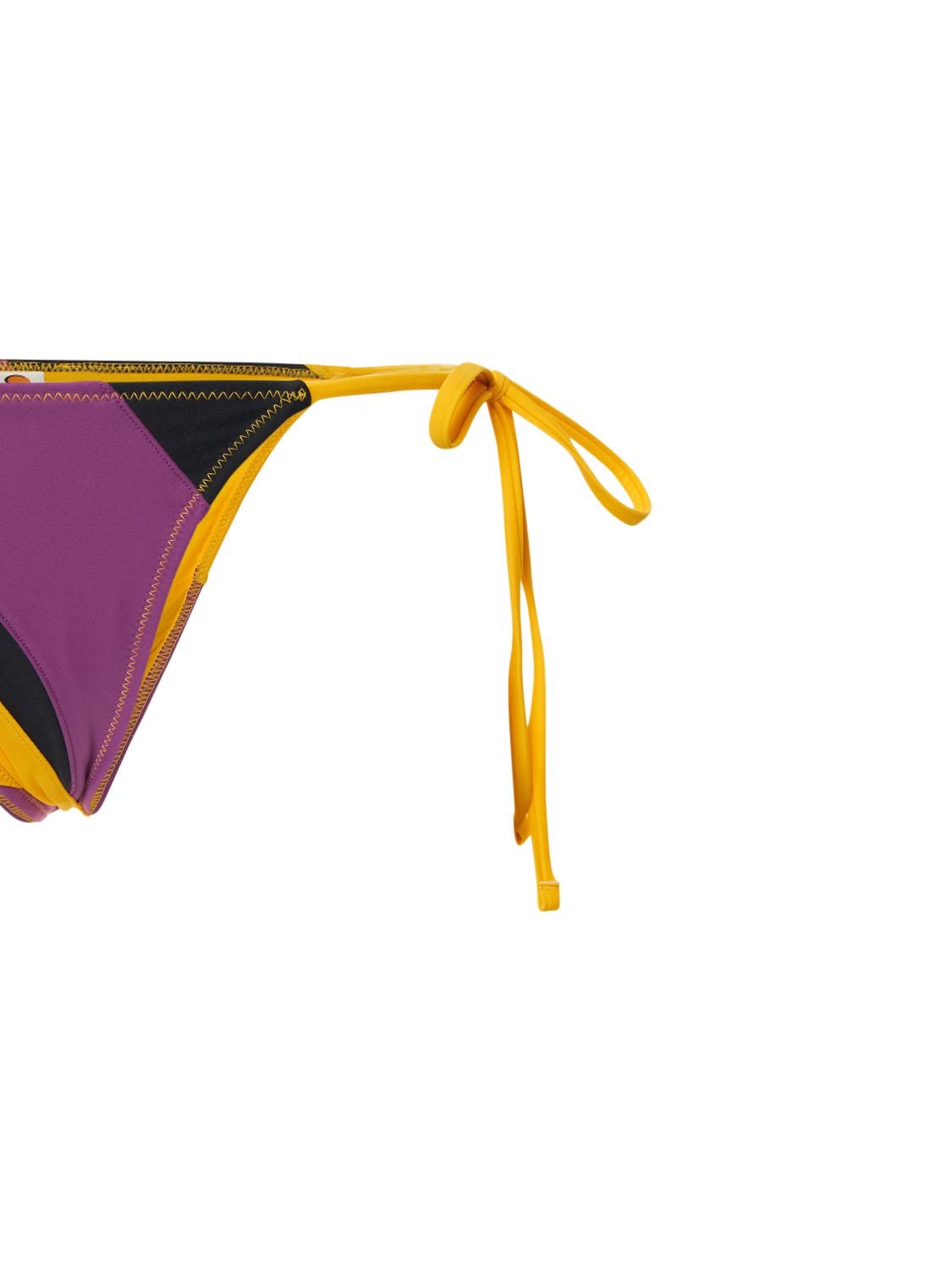 Shop Tropic Of C Patchwork Praia Bikini Bottoms In Purple,multi
