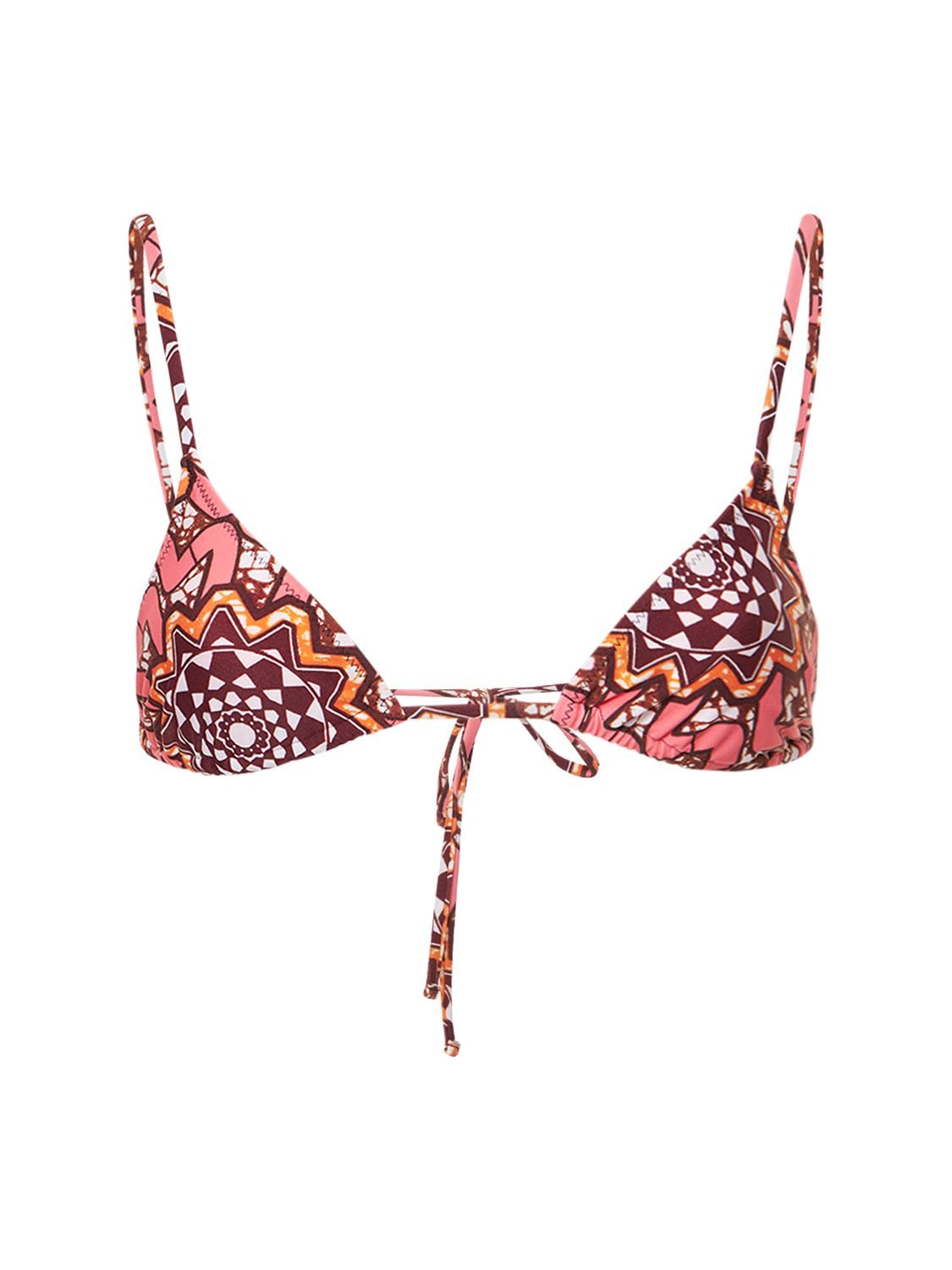 Tropic Of C Equator Skinny String Bikini Top In Pink,multi | ModeSens