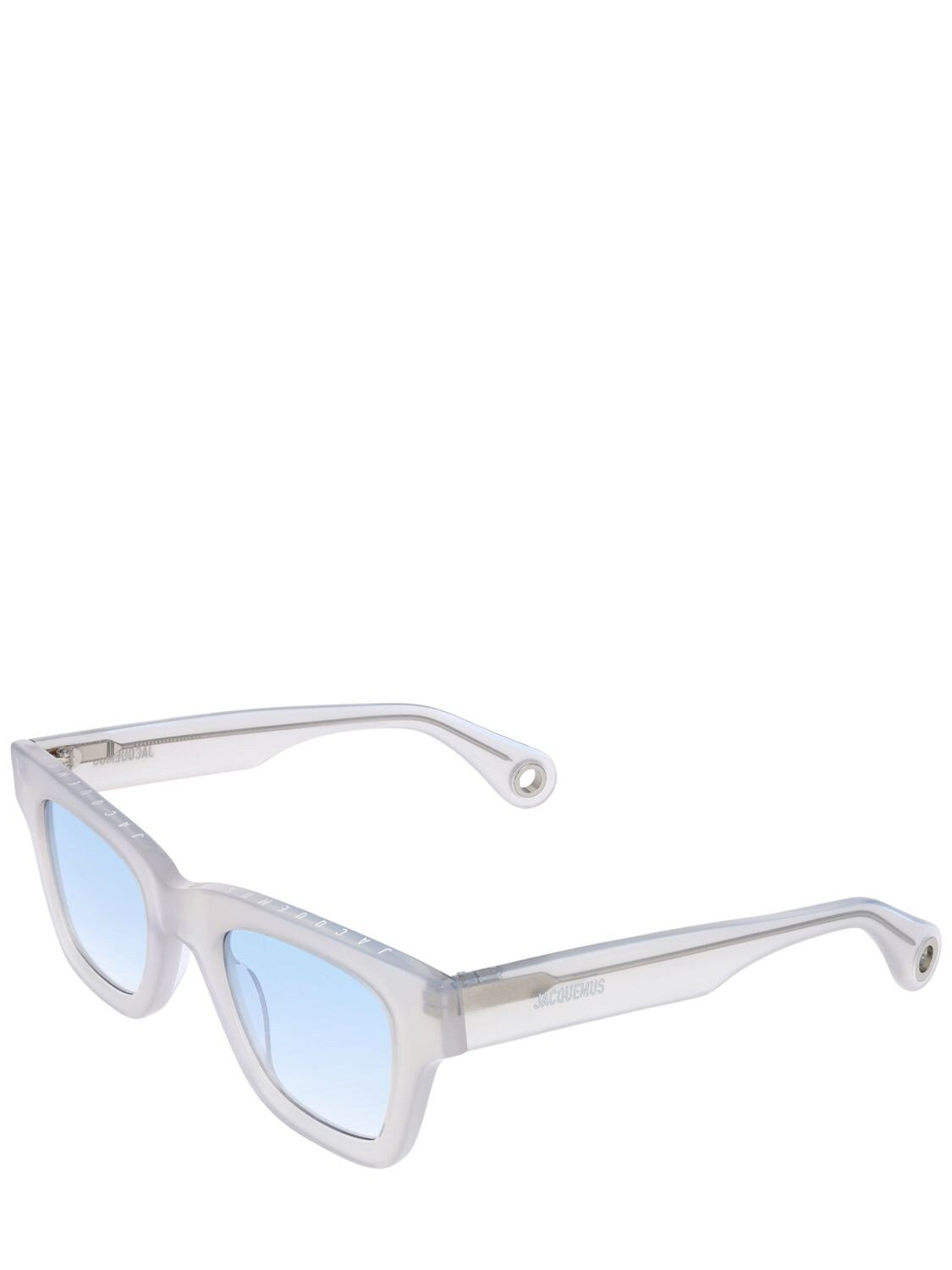 Shop Jacquemus Les Lunettes Nocio Sunglasses In Blue