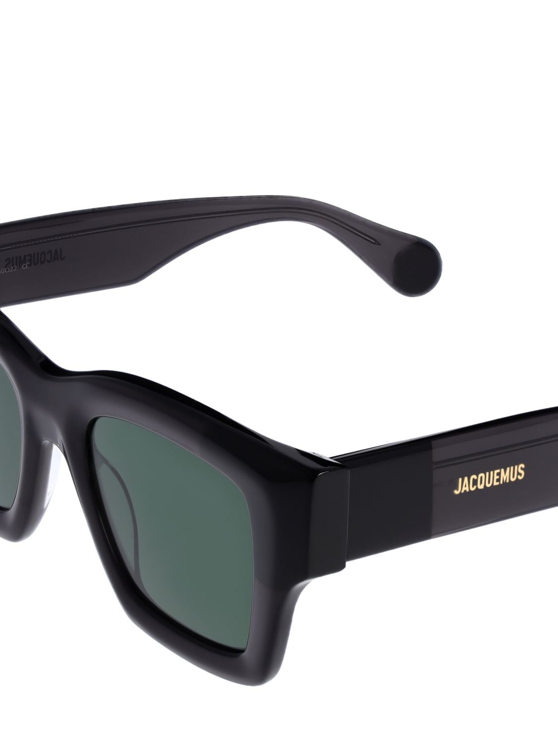 Shop Jacquemus Les Lunettes Baci Sunglasses In Black