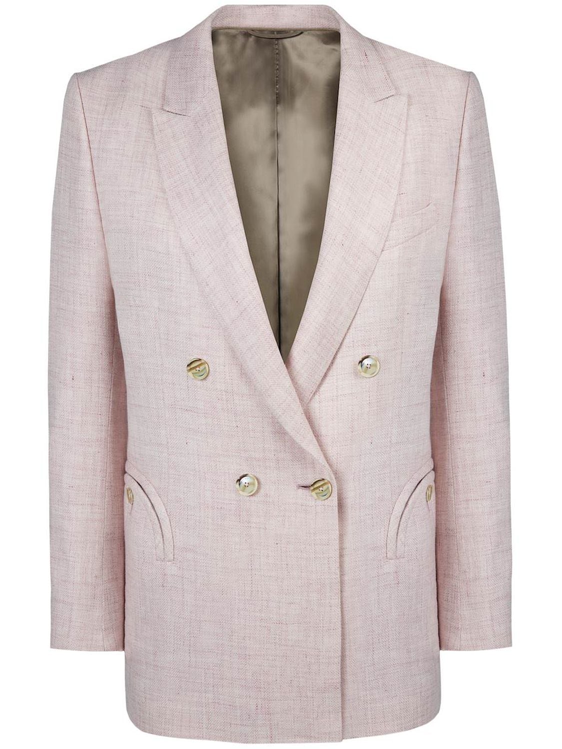 Blazé Milano Pink Gin' Tomboy Double Breasted Blazer In Light Pink ...
