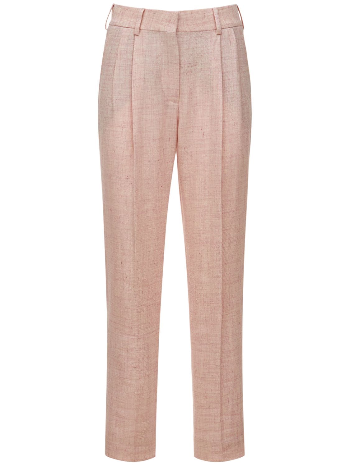 Pink Gin Banker Linen & Wool Pants