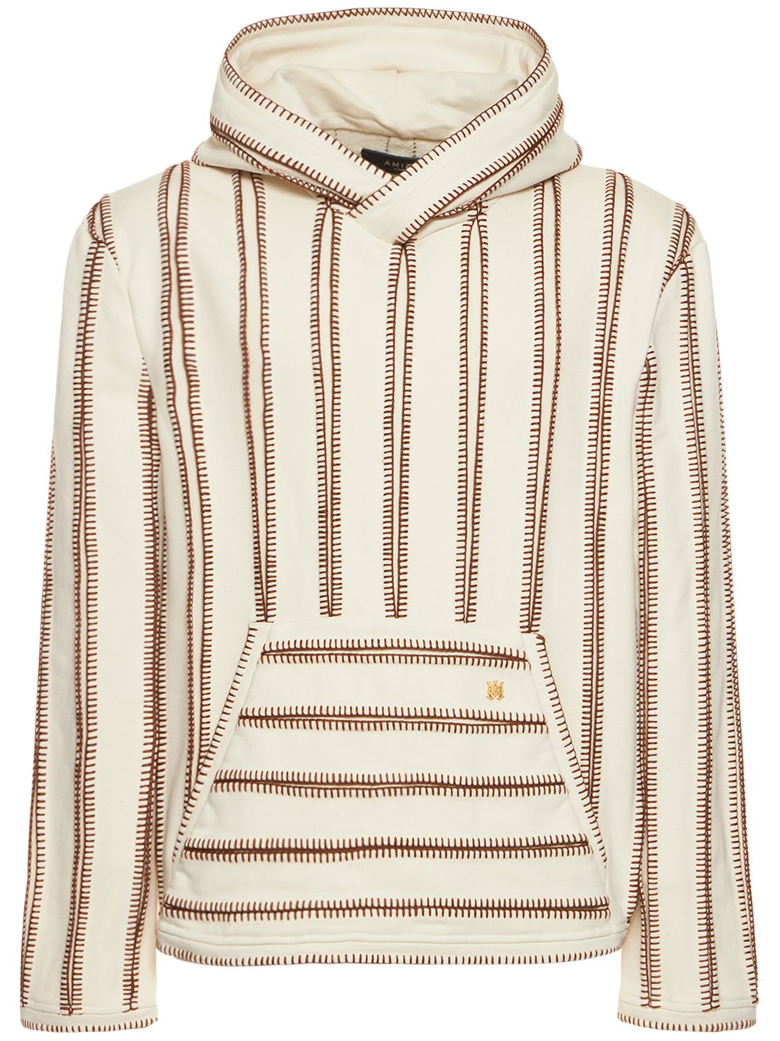 Amiri - Stitched cotton terry hoodie 