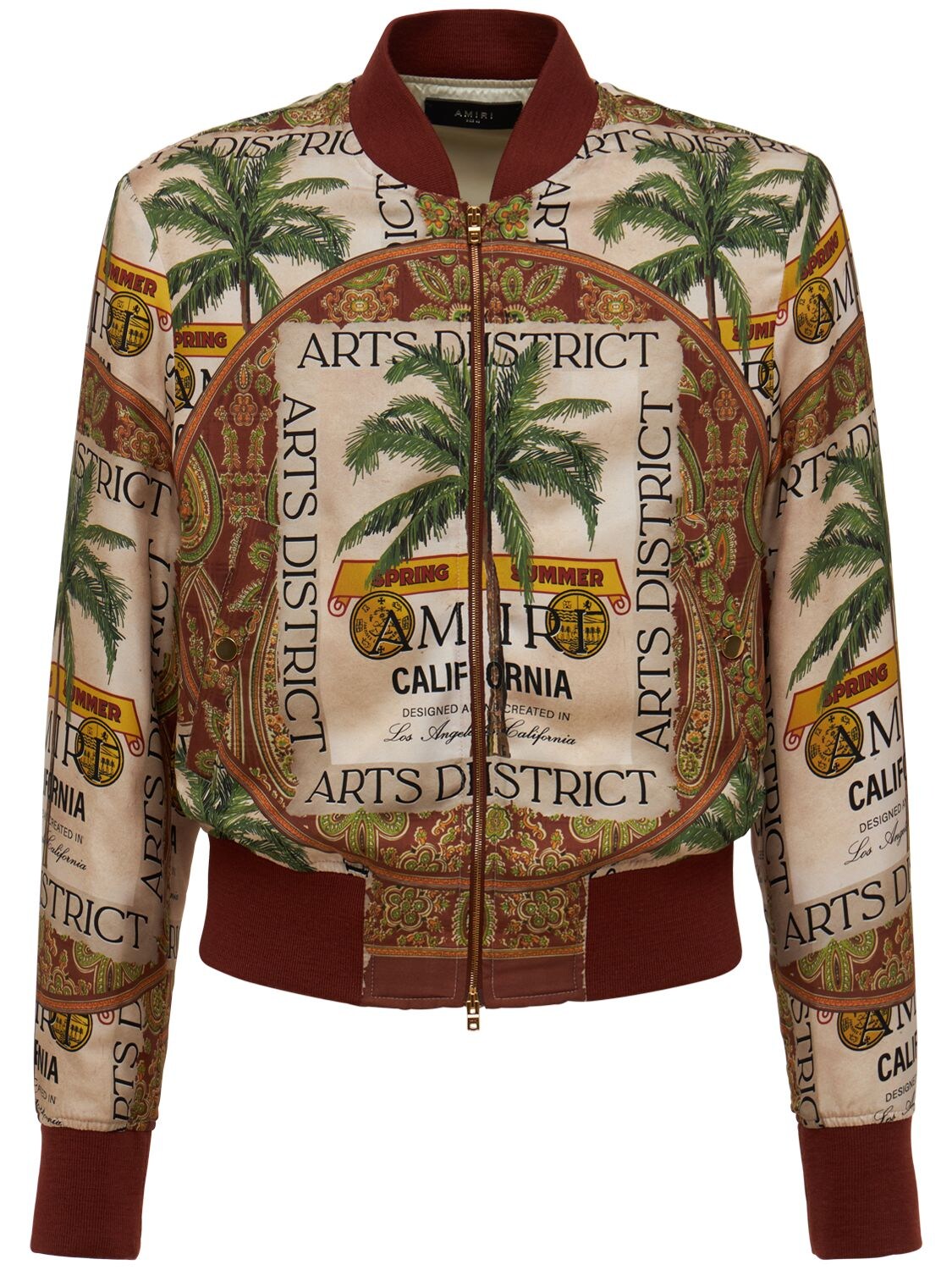 amiri silk bomber jacket