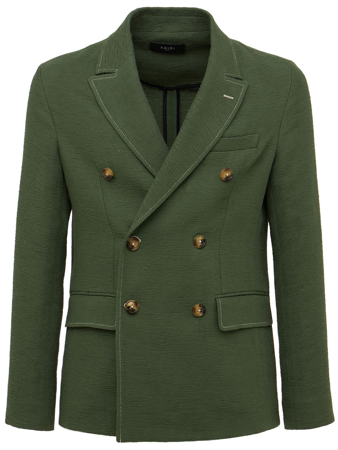 double breast cotton blazer 