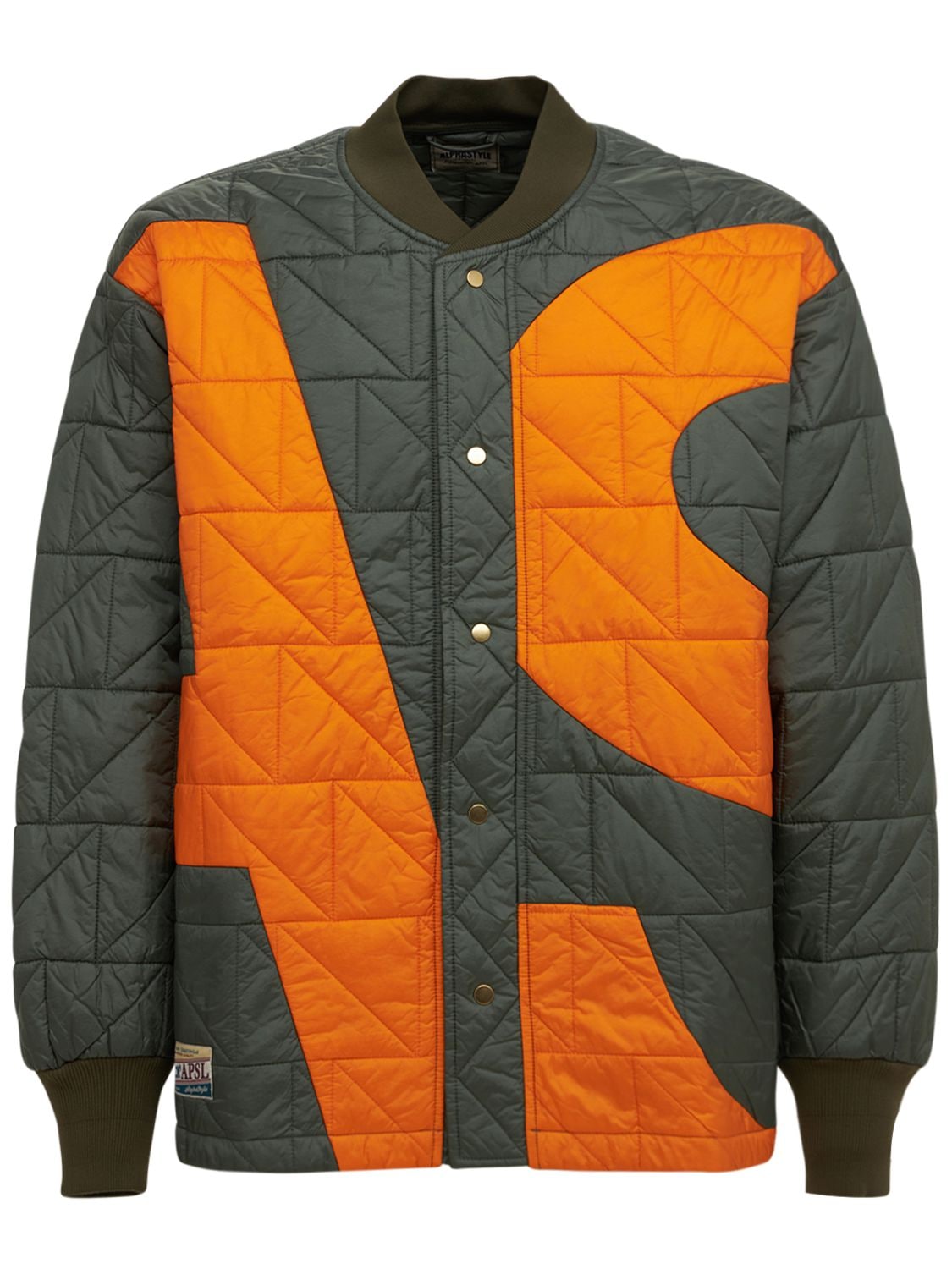 Alphastyle Jarvis Quilted Puffer Jacket In Green