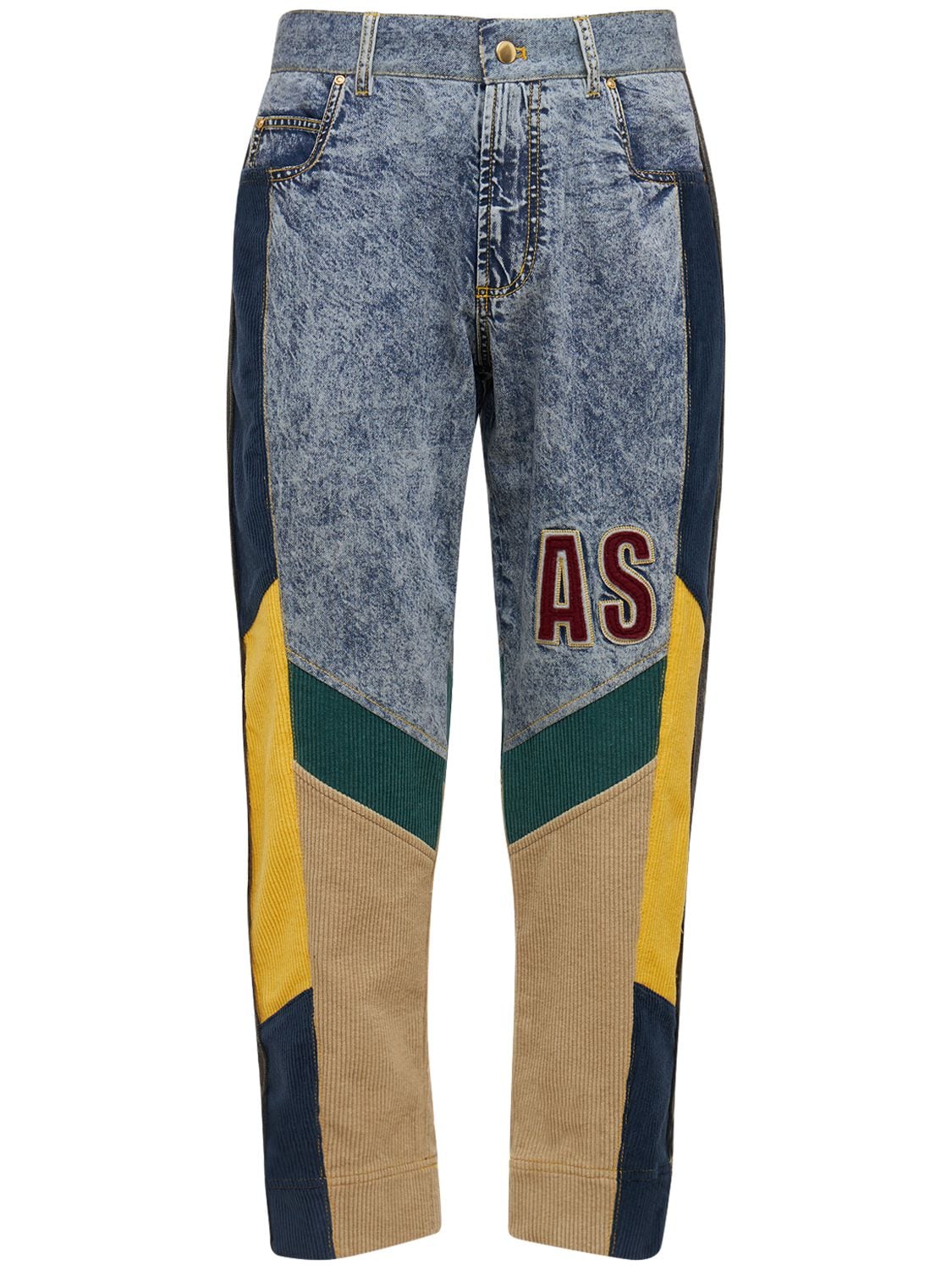 ALPHASTYLE PENNY PATCHWORK JEANS