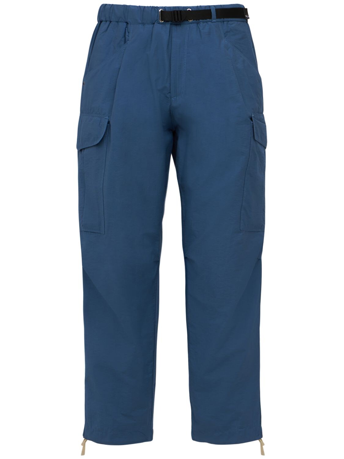 White Sand 88 Cotton Blend Cargo Pants In Blue